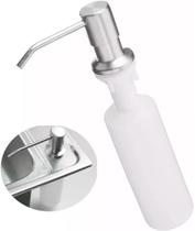 Dispenser Dosador de Detergente e Sabonete p/ Embutir em Aço Inox