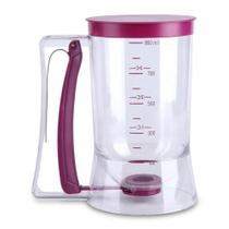 Dispenser Dosador de Massas 900ml Acrílico Transparente com Gatilho Cupcake Panqueca Waffle Crepe Dispenser Dosador de Massas 900ml Acrílico Transparente com Gatilho Cupcake Panqueca Waffle Crepe