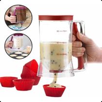 Dispenser Dosador de Massas 900ml Copo Medidor Para Cupcakes Panquecas Bolos Confeitaria Prática