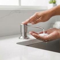 Dispenser Dosador Detergente Sabonete Embutir Aço Inox 500ml