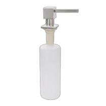 Dispenser Dosador Embutir Aço Inox Escovado Quadrado 300Ml