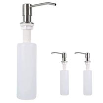 Dispenser Dosador Embutir Kit 3 Uni Detergente Sabonete Liquido Sabao Pia Cozinha Banheiro Dispenser Dosador Embutir Kit 3 Uni Detergente Sabonete Liquido Sabao Pia Cozinha Banheiro