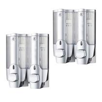 Dispenser Duplo 2 uni Shampoo Alcool Gel Sabonete Liquido Shopping Lanchonete Dispenser Duplo 2 uni Shampoo Alcool Gel Sabonete Liquido Shopping Lanchonete