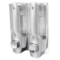 Dispenser Duplo Acool Gel Sabonete Liquido Shampoo Higiene Loja Comercio Maos Shopping Banheiro - Ideal