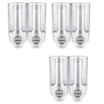 Dispenser Duplo Alcool Gel Shampoo kit 3 uni Sabonete Liquido Shopping