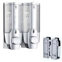 Dispenser Duplo Alcool Gel Shampoo Sabonete Liquido kit 2 uni Hotel Shopping