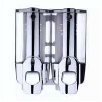 Dispenser Duplo Alcool Shampoo Gel Sabonete Liquido Hotel Shopping