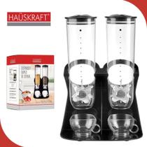 Dispenser Duplo de Cereais 1,5L Com 2 Xicaras Hauskraft Dispenser Duplo de Cereais 1,5L Com 2 Xicaras Hauskraft