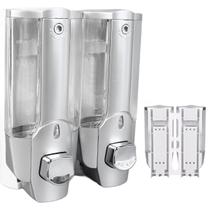 Dispenser Duplo Higienico Alcool Gel Sabonete Liquido Shampoo Loja Comercio Hotel Shopping Banheiro Dispenser Duplo Higienico Alcool Gel Sabonete Liquido Shampoo Loja Comercio Hotel Shopping Banheiro