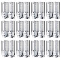Dispenser Duplo Kit 12 Unidades Alcool Gel Sabonete Liquido Shampoo Banheiro Shopping Hotel Restaurante