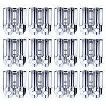 Dispenser Duplo Sabonete Liquido Kit 12 Unidades Banheiro Restaurante Hotel Shopping Alcool Gel Multiuso Resistente Eficiente