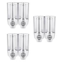 Dispenser Duplo Shampoo kit 3 uni Sabonete Alcool Gel Hotel Casa Shopping Dispenser Duplo Shampoo kit 3 uni Sabonete Alcool Gel Hotel Casa Shopping