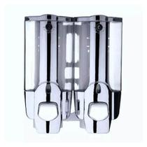 Dispenser Duplo Shampoo Sabonete Alcool Gel Hotel Casa Shopping Dispenser Duplo Shampoo Sabonete Alcool Gel Hotel Casa Shopping