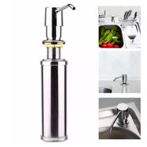 Dispenser e dosador de bancada inox sabao e detergente 250ml gh050