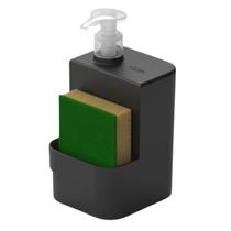 Dispenser e Porta Esponja Bucha Sabão Detergente 500ml Líquido Pia Cozinha Gel Dosador Cuba - Ou