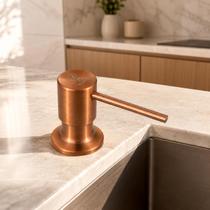 Dispenser Embutido BSMIX 500ml Inox 304 Rose Gold Reabastecimento Superior Detergente Pia Dispenser Embutido BSMIX 500ml Inox 304 Rose Gold Reabastecimento Superior Detergente Pia