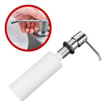 Dispenser embutido inox 350ml para pia cozinha detergente