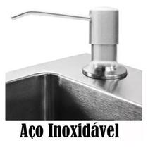 Dispenser Embutir Dosador Liquido sabão Pia Detergente Sabonete escovado cozinha banheiro - Ab.Midia