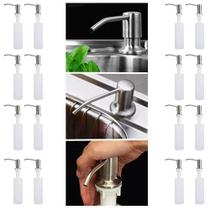 Dispenser Embutir Pia Detergente Sabonete Liquido Dosador Kit 16 Und sabao escovado cozinha banheiro Limpeza