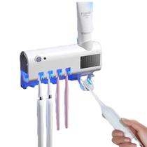 Dispenser Escovas de Dente Com Luz UV Esterilizador Elimina Bactéria Suporte Aplicador Pasta Dente De Banheiro - Online