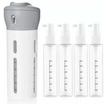 Dispenser Garrafa 4 Em 1 Loção Shampoo Gel Cremes - Cinza Dispenser Garrafa 4 Em 1 Loção Shampoo Gel Cremes - Cinza