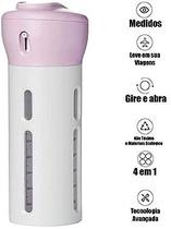 Dispenser Garrafa Portatil 4 em 1 - com 4 frascos para Shampoo, loção, sabão, etc... RECARREGÁVEL DTE0179