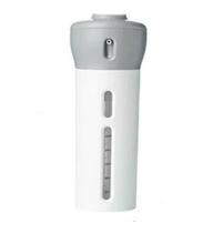Dispenser Garrafa Portátil 4 Em 1 Viagens Loção Shampoo Gel Cremes Cinza - GRUPO SHOPMIX
