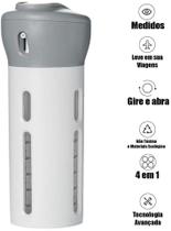 Dispenser Garrafa Portátil 4 Em 1 Viagens Loção Shampoo Gel Cremes Rosa - BCS