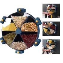 Dispenser Giratório Porta Alimentos Mantimentos Arroz Grãos Cereais 6 Divisórias Fixação Parede Verde Até 12kg Dispenser Giratório Porta Alimentos Mantimentos Arroz Grãos Cereais 6 Divisórias Fixação Parede Verde Até 12kg