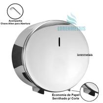 Dispenser Inox De Papel Higiênico 400mts Trava Luxo Banheiro em Ambientes Públicos Dispenser Inox De Papel Higiênico 400mts Trava Luxo Banheiro em Ambientes Públicos