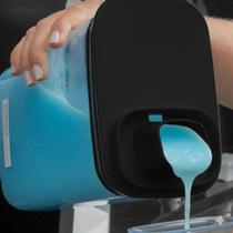 Dispenser Multiuso Acrílico Lavanderia Casa Cozinha Porta Sabão em Pó/Líquido Detergente Sabonete Linha Flow OU -Preto