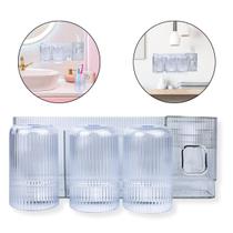 Dispenser Organizador Acrílico Banheiro Escova Pasta Dentes