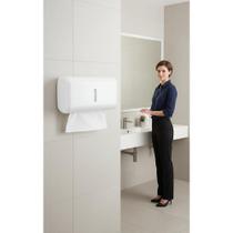 Dispenser Papel Toalha Interfolha Compacto Branco Luxo Dispenser Papel Toalha Interfolha Compacto Branco Luxo