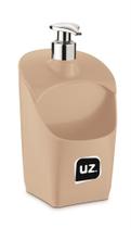 Dispenser para detergente capuccino metal 600ml uz