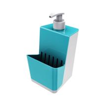 Dispenser Para Detergente Com Porta Esponja - Azul Turquesa