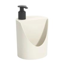 Dispenser para Detergente e Esponja Coza Basic 600ml Light Gray