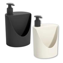 Dispenser para Detergente e Esponja Coza Basic 600ml Sortido e Unitário Brinox - 10837/8333
