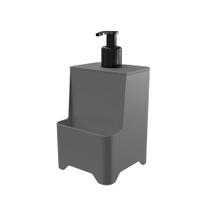 Dispenser Para Detergente E Esponja Smile 650ml Stolf Preto - Cinza Dispenser Para Detergente E Esponja Smile 650ml Stolf Preto - Cinza
