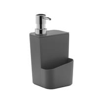 Dispenser para Detergente e Esponja Trium Cinza 650ml - Ou