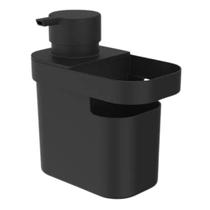 Dispenser Para Detergente E Organizador De Pia 650ml Preto Linha Trium OU