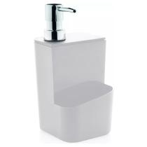 Dispenser Para Detergente Esponja 650ml Sabão Líquido Branco
