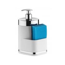 Dispenser Para Detergente Líquido Em Plástico Com Porta Esponja Eleganza 500ml Future