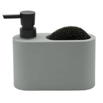 Dispenser para Detergente Organizador de Esponja Cinza Acqua Dispenser para Detergente Organizador de Esponja Cinza Acqua