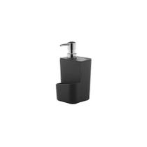 Dispenser para Detergente Porta esponja 650ml Preto Ou