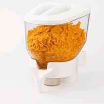 Dispenser para Grãos e Cereais 1,4L Parede Acrílico Porta Alimentos com Suporte