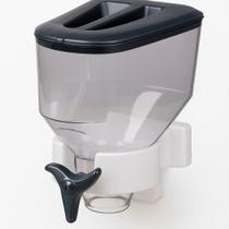 Dispenser para Grãos e Cereais 1,4L Parede Acrílico Porta Alimentos com Suporte