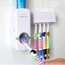 Dispenser para Pasta de Dentes Automático e Porta Escovas