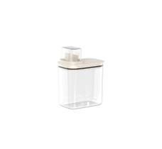 Dispenser para Sabão em pó com dosador Flow em Poliestireno/Silicone Bege 1,5L - Ou