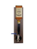 Dispenser Pingometro Parede Dosador Serve Bebidas Whisky Bar Adega Estilo Industrial Preto Laca - Formalivre