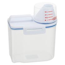 Dispenser Porta Cereal De Plástico Copo E Tampa 1600ml Dispenser Porta Cereal De Plástico Copo E Tampa 1600ml